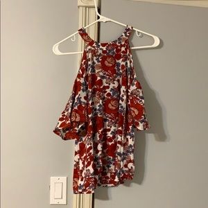 Red, white, and blue shirt